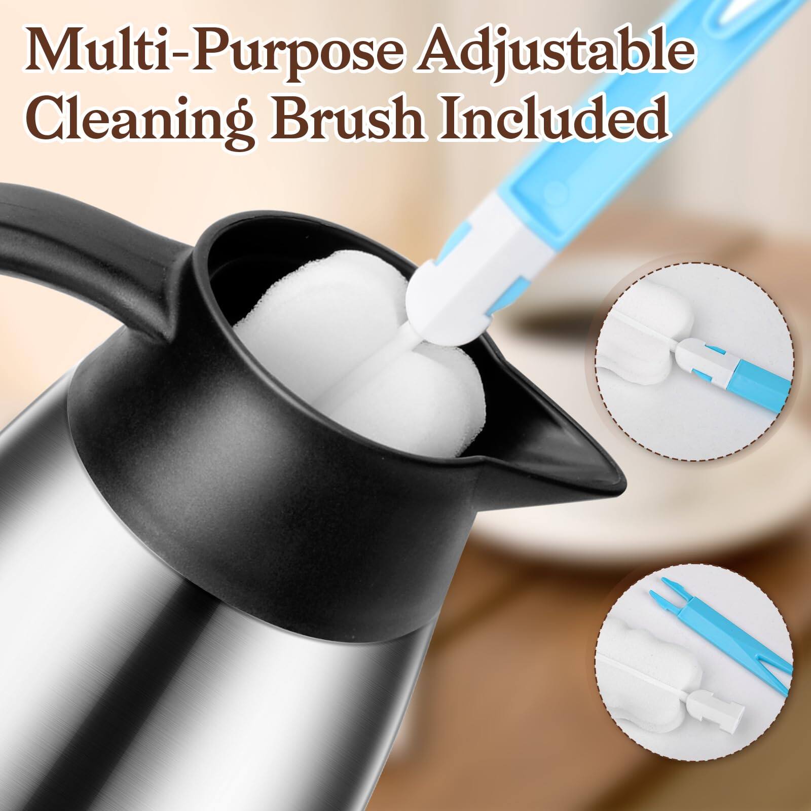 Multi-Purpose Adjustable Cleaning Brush Included
