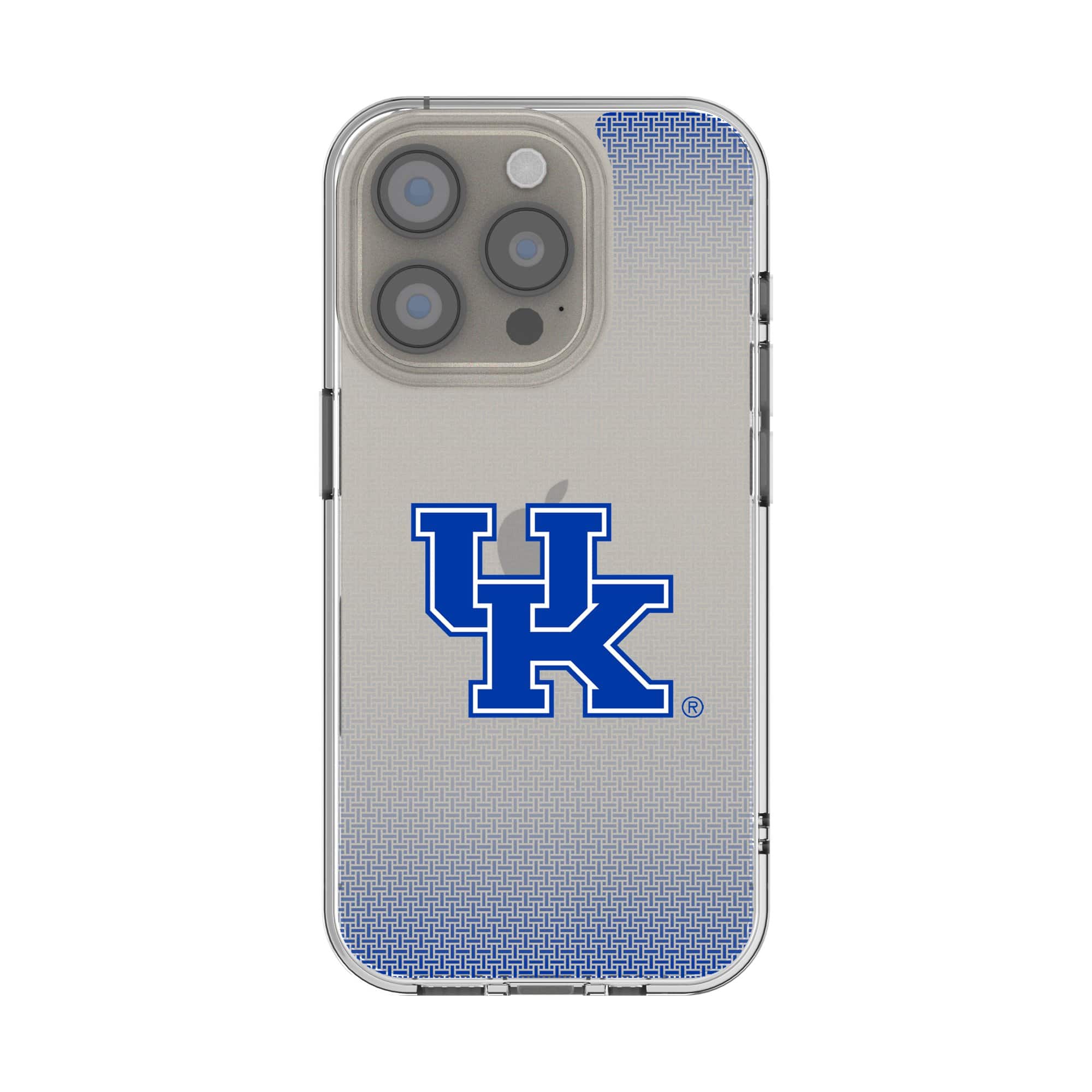 Front. Keyscaper - Kentucky Wildcats Linen Logo iPhone Clear Case - 13 mini - Multicolor.