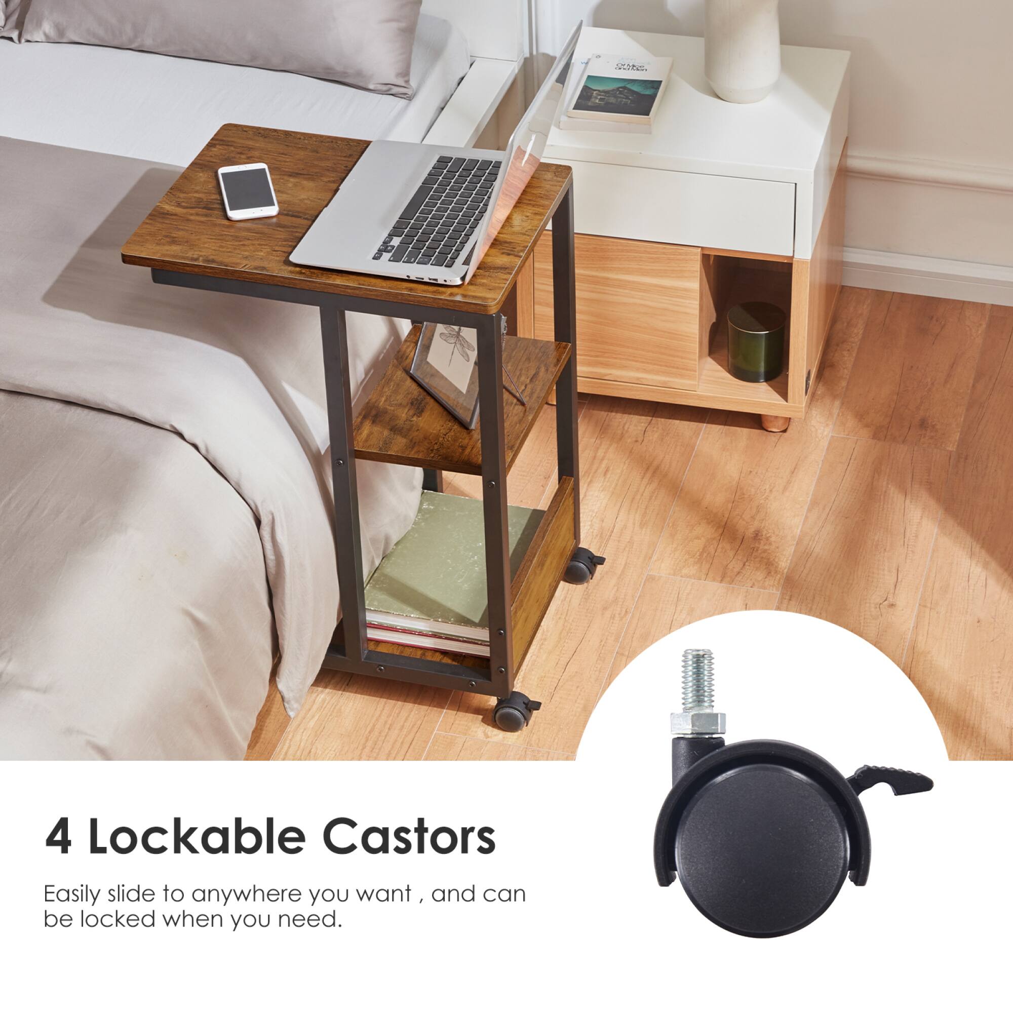4 Lockable Castors

Easily slide to anywhere you want, and can be locked when you need.