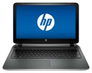 Front. HP - Pavilion TouchSmart 15.6" Touch-Screen Laptop - Intel Core i5 - 6GB Memory - 750GB Hard Drive - Natural Silver/Ash Silver.