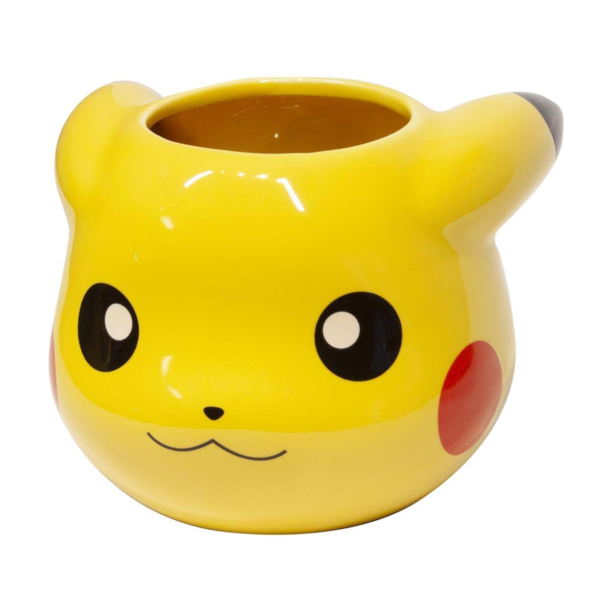 Front. Pokémon - Collectible Pokemon Pikachu 16oz 3D Sculpted Mug - Yellow.