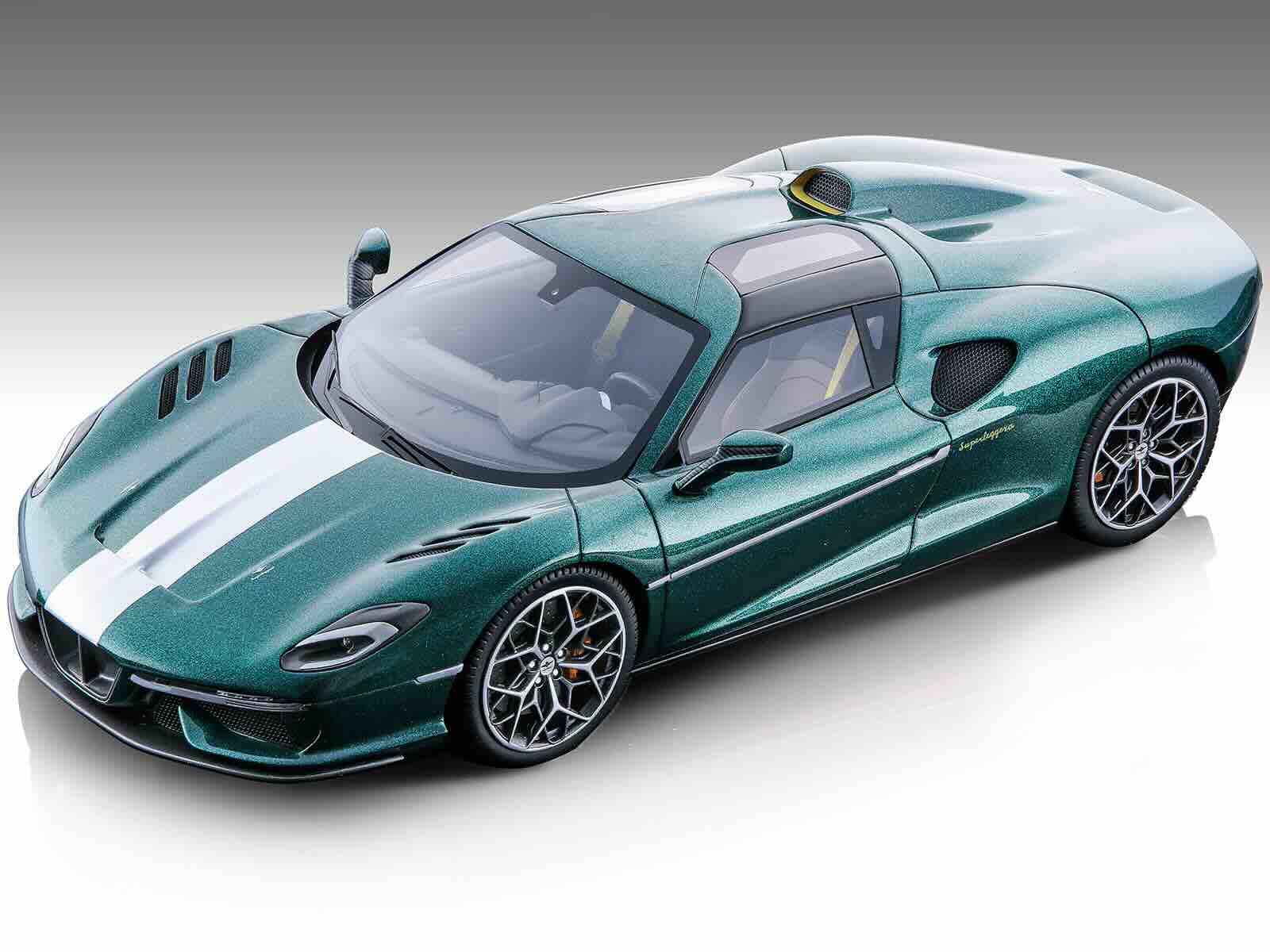 "2020 Touring Superleggera Arese RH95 Green Met. w/White Stripes ""Mythos Series"" Ltd Ed to 70 pcs 1/18 Car by Tecnomodel" price history on PriceWatchPro
