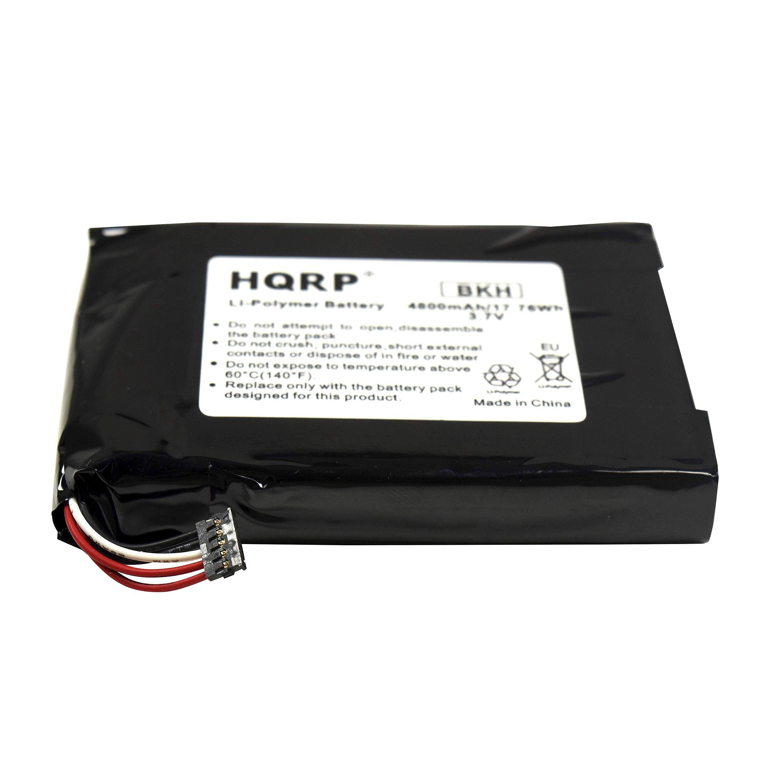 HQRP  
Li-Polymer Battery  
4800mAh/17.7Wh  
3.7V  
3.7V  

Do not attempt to open or disassemble the battery pack.  
Do not crush, puncture, short external contacts or dispose of in fire or water.  
Do not expose to temperature above 60°C (140°F).  
Replace only with the battery pack designed for this product.  

Made in China  

[BKH]  
EU