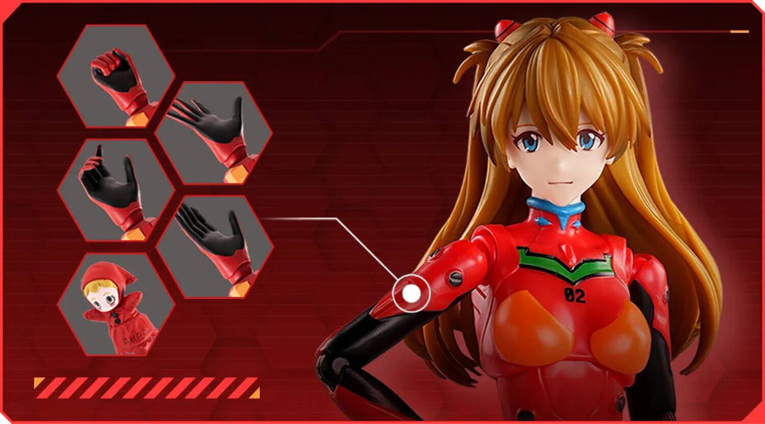 Alt View 3. PopMarket - Blokees - Evangelion - Fantastics - Asuka Shikinami Langley (Plug Suit) Model Kit   - COLLECTIBLES - Multicolor.