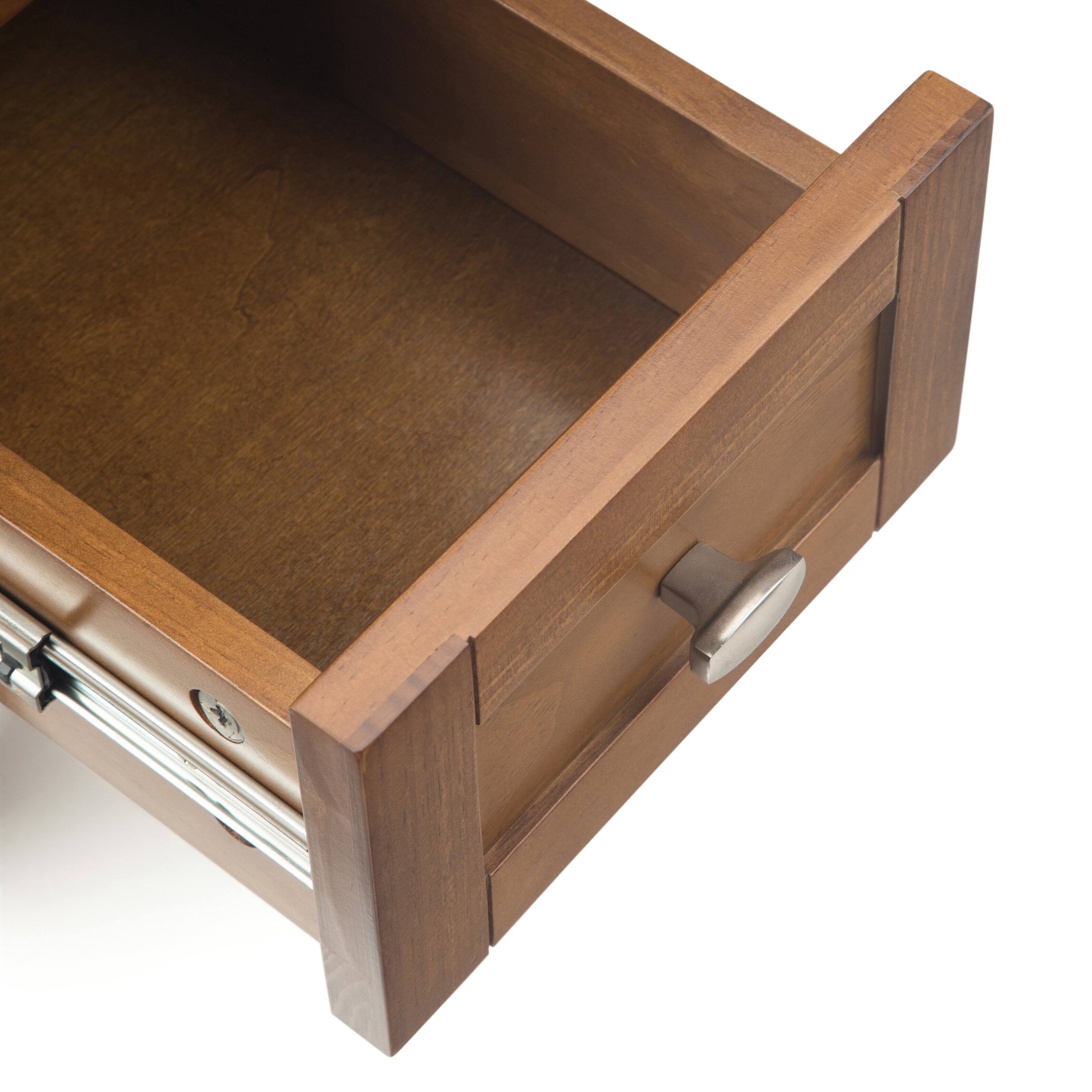 Alt View 13. Simpli Home - Warm Shaker Narrow Side Table - Light Golden Brown.