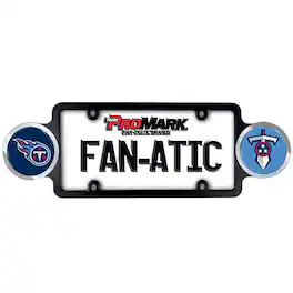 PRORUN - Tennessee Titans Automotive License Plate Frame with Team Badges - Multi