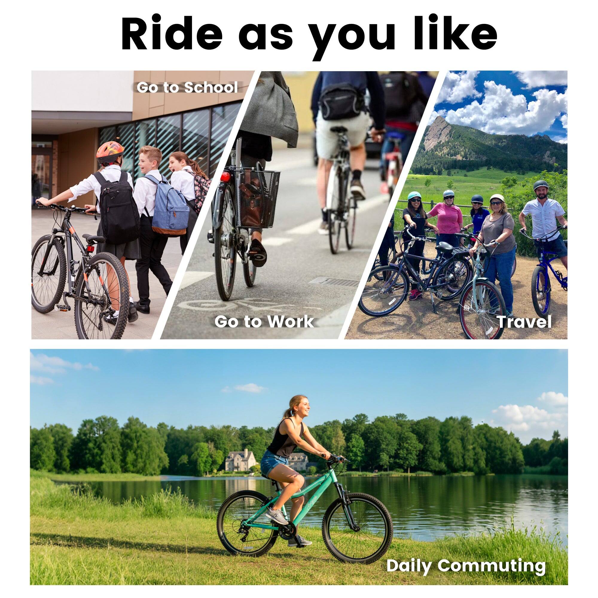 Ride as you like

- Go to School
- Go to Work
- Travel
- Daily Commuting