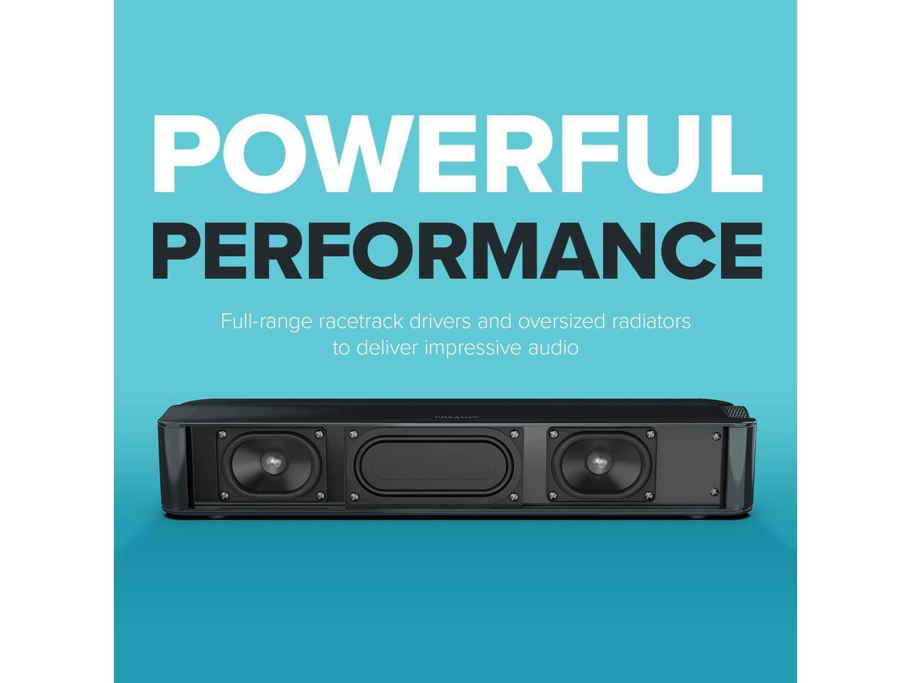POWERFUL PERFORMANCE

Full-range racetrack drivers and oversized radiators to deliver impressive audio