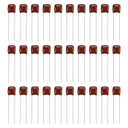 Unique Bargains - 30pcs 0.39uF 100V CBB21/22 Metallized Polypropylene Film Capacitor for Electronics and Lamps - Red