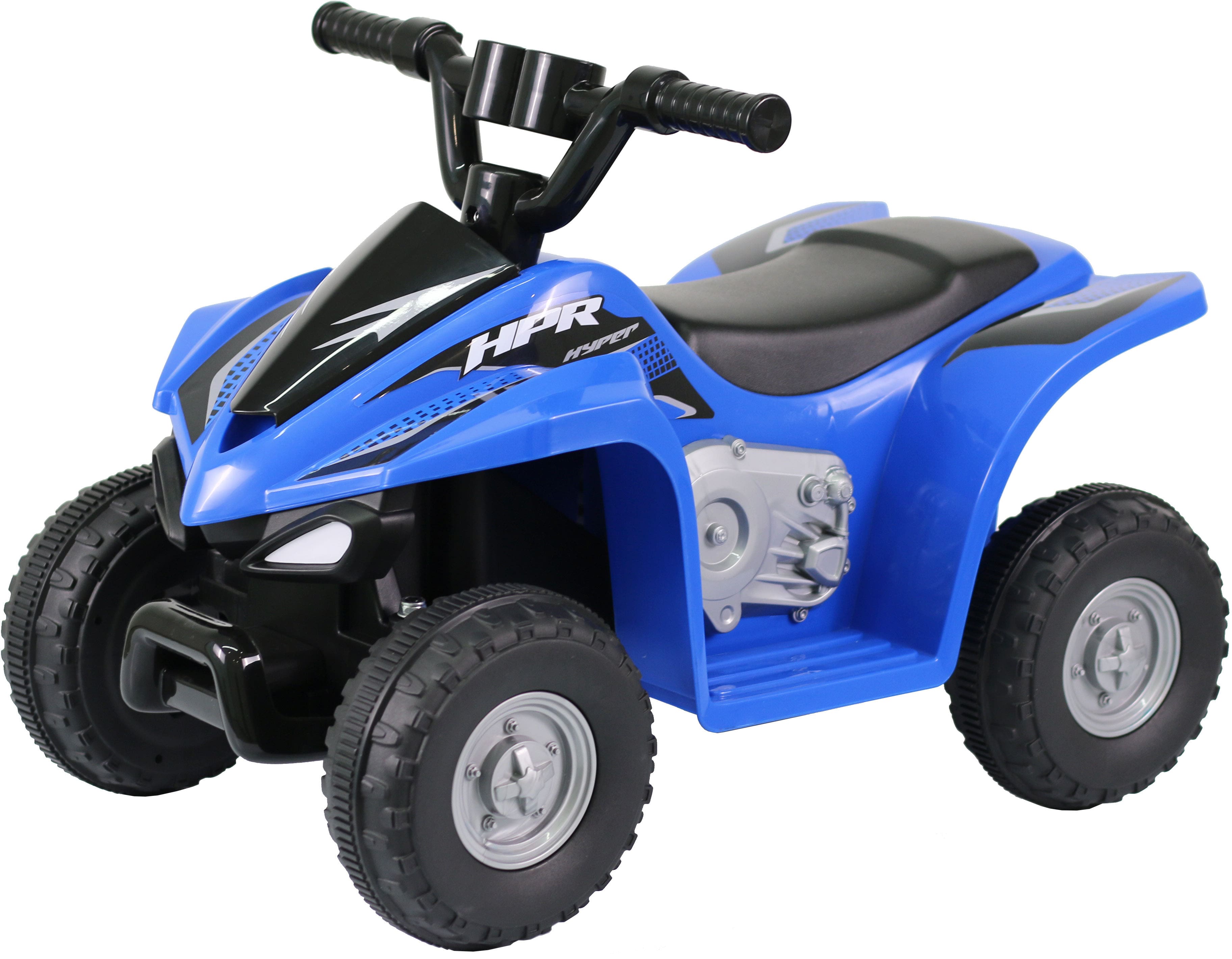Hyper - Kids ATV 6V Ride On - 2MPH Max Speed - Foot Accelerator - 40 min Run Time - Rugged Wheels - UL Approved & Certified - Blue - Front_Zoom