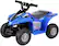 Front. Hyper - Kids ATV 6V Ride On - 2MPH Max Speed - Foot Accelerator - 40 min Run Time - Rugged Wheels - UL Approved & Certified - Blue.
