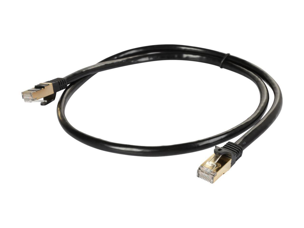 Alt View 1. StarTech.com - StarTech.com C6ASPAT3BK 3 ft. Cat 6A Black Shielded Network Ethernet Cables.