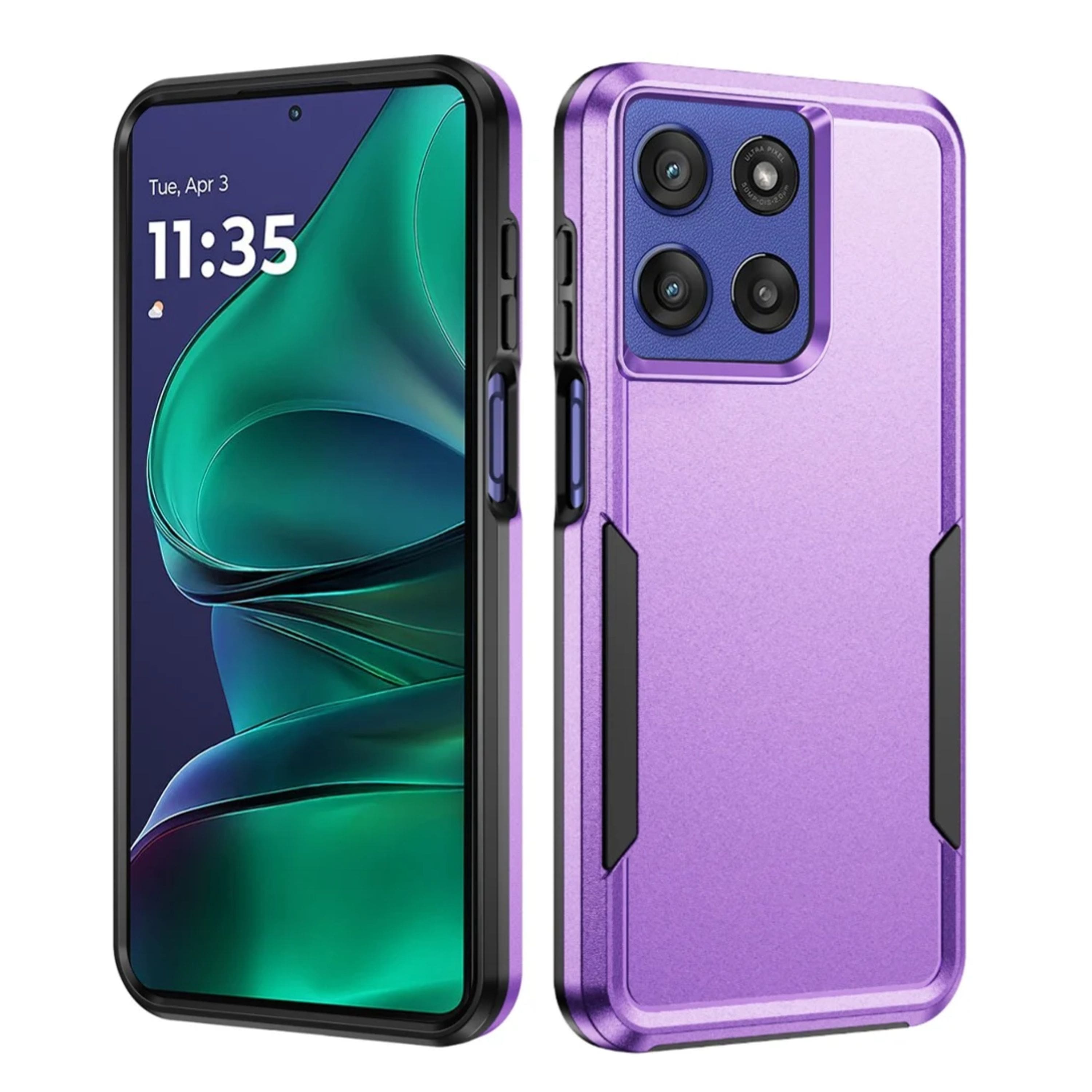 Kitcheniva - Fused Rugged Shockproof Phone Case With Tempered Glass For Moto G Stylus 2026/2025 - Purple price history on PriceWatchPro
