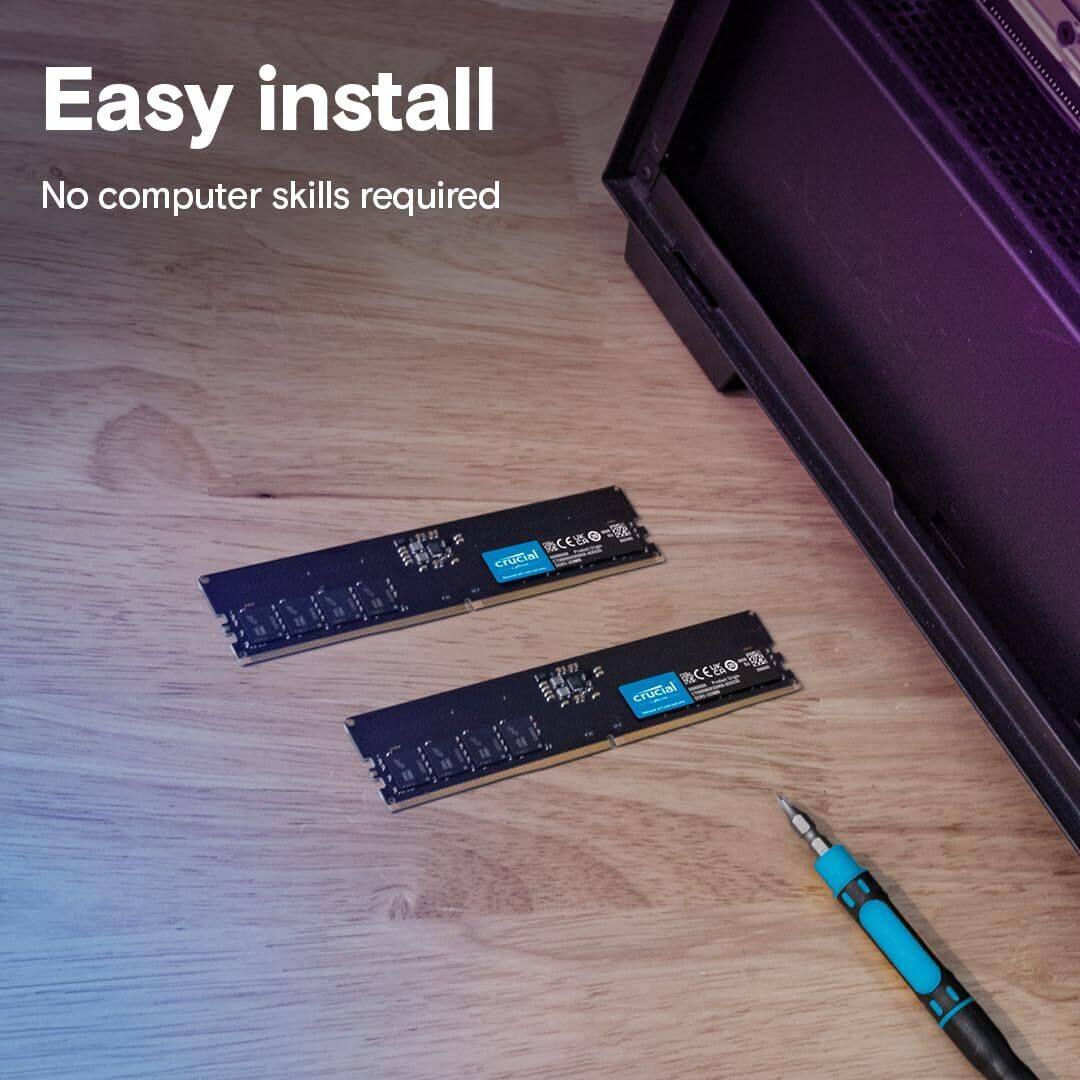 Easy install  
No computer skills required  

-2 R RCNO  
cructial  
RCO crucial