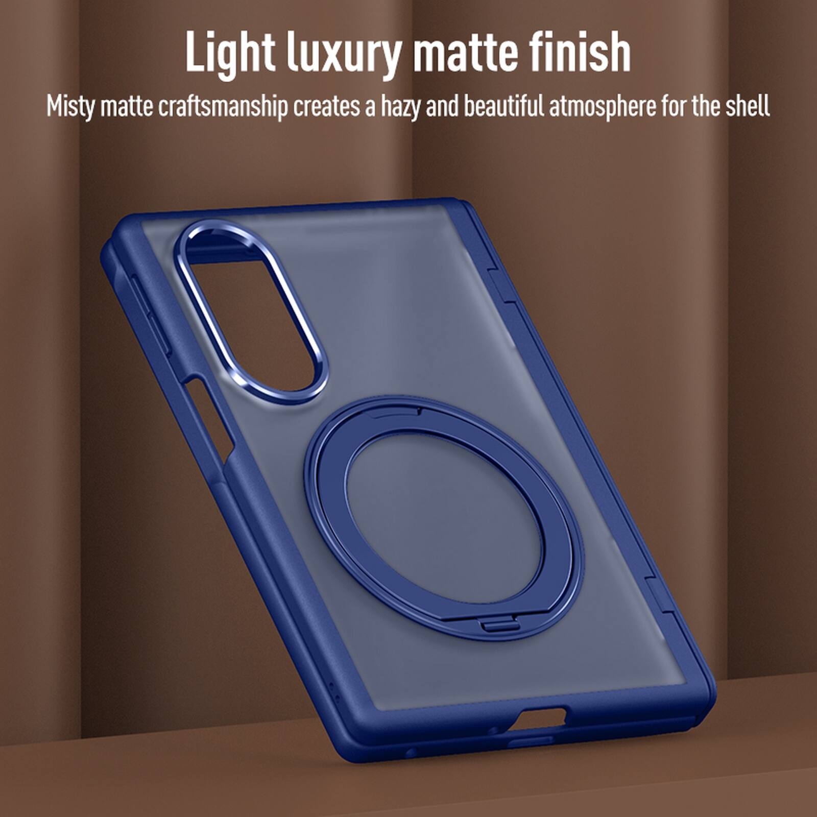 Light luxury matte finish  
Misty matte craftsmanship creates a hazy and beautiful atmosphere for the shell