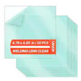 VEVOR - Welding Helmet Outer Cover Lens, 20PCS 4.76" x 4.65" Outside Replacement Lens, Filter Protective Clear Covers - Transparent