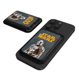Keyscaper - Star Wars: The Mandalorian Color Block Black Magnetic Credit Card Wallet - Din Djarin