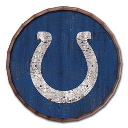 Fan Creations - Indianapolis Colts 24" Cracked Color Barrel Top Sign - Multicolor