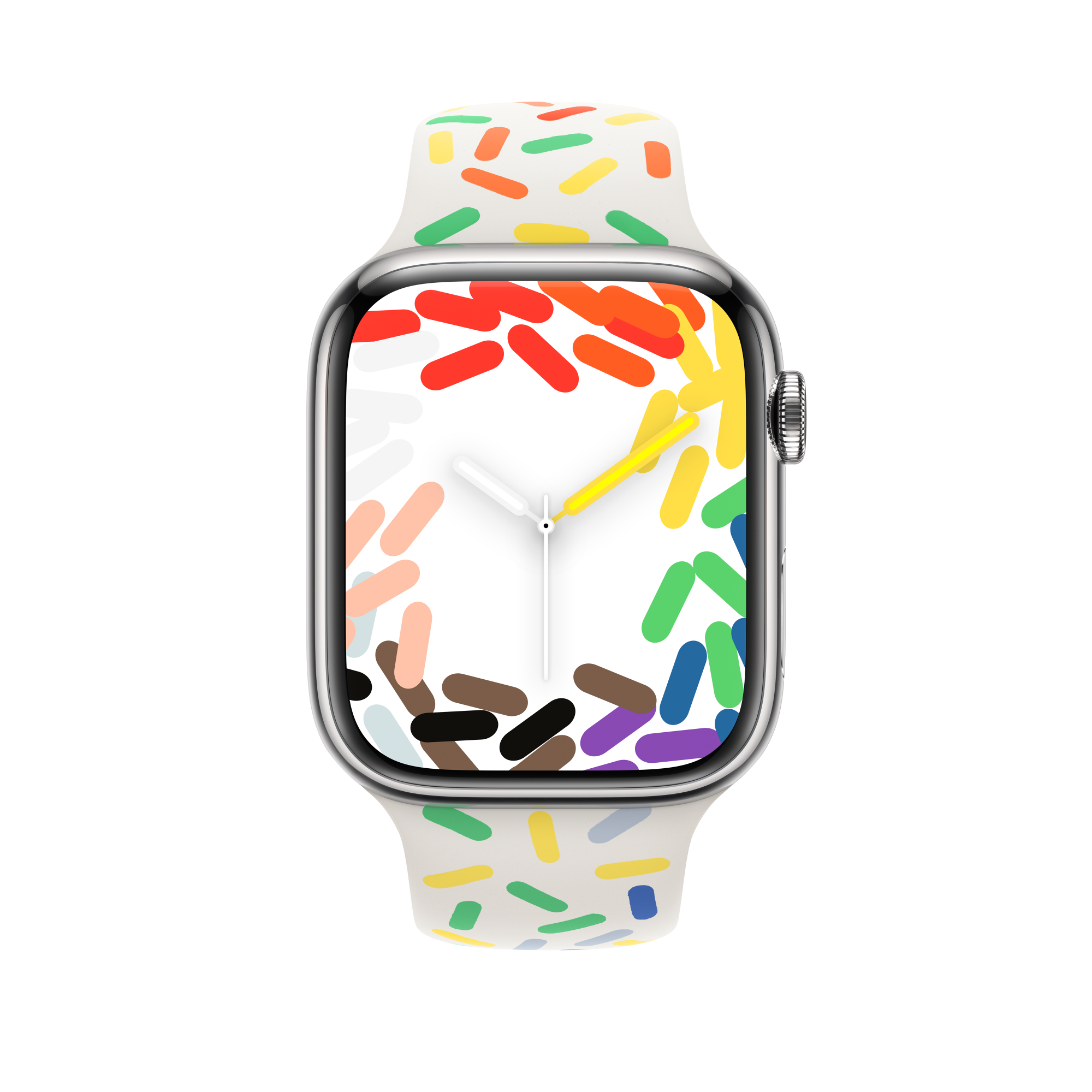Alt View 12. Apple - 45mm Pride Edition Sport Band - S/M - Pride Edition.