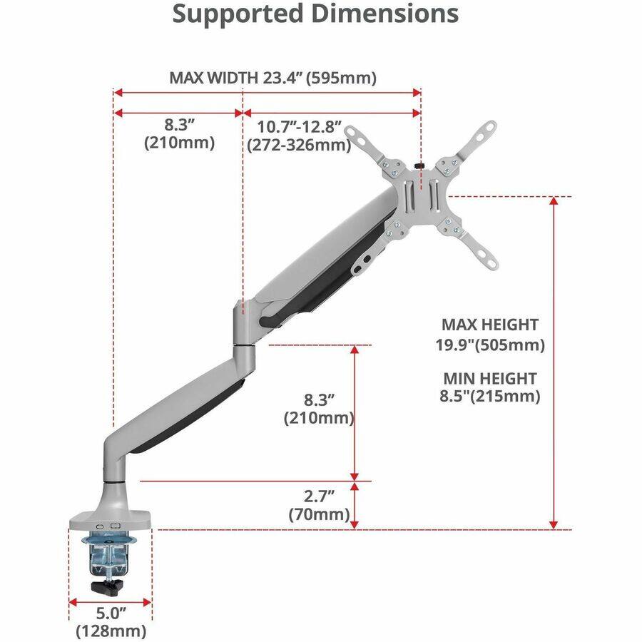 Supported Dimensions

MAX WIDTH 23.4" (595mm)
8.3" 10.7"-12.8" (210mm) (272-326mm)
MAX HEIGHT 19.9" (505mm)
8.3" (210mm)
MIN HEIGHT 8.5" (215mm)
2.7" (70mm)
5.0" (128mm)