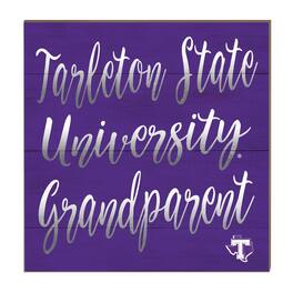 Jardine - Tarleton State Texans 10'' x 10'' Grandparent Plaque - Purple