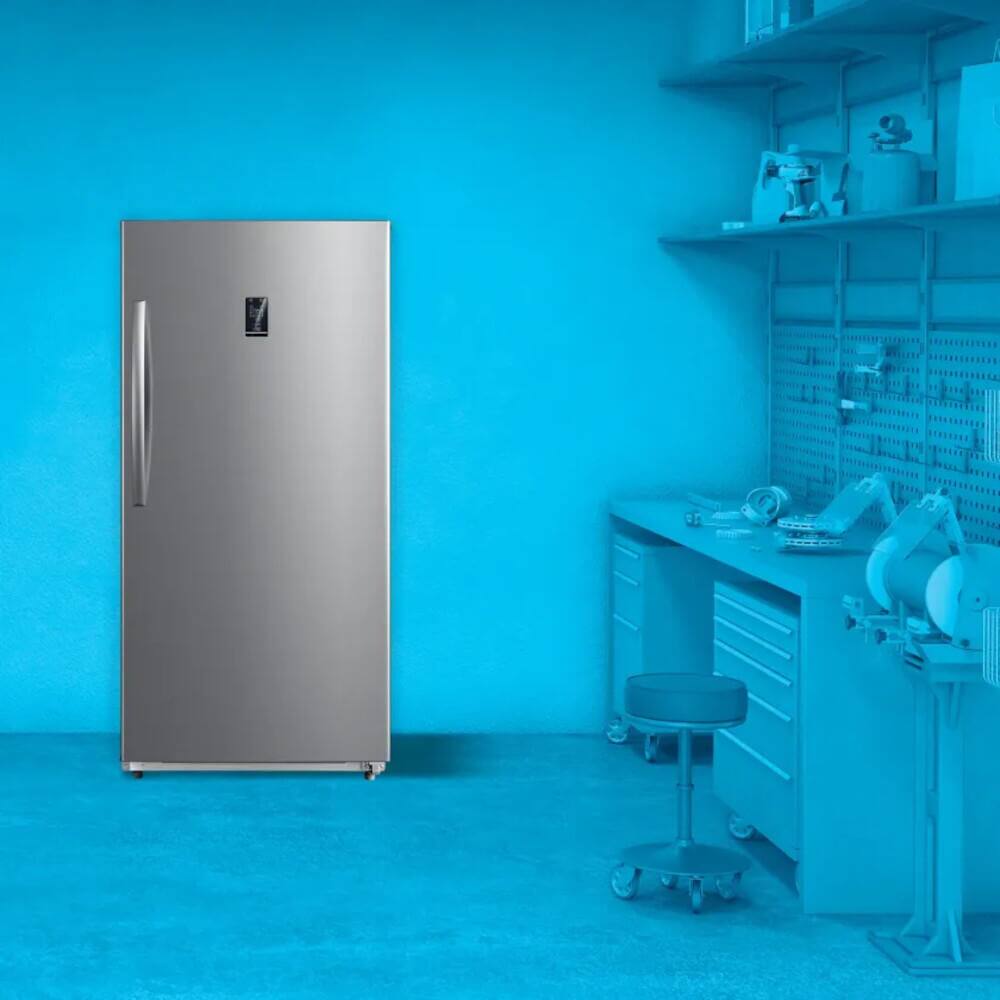 Alt View 3. Element Electronics - Element EUF17CECS 17 Cu. Ft. Stainless Steel Convertible Upright Freezer - Stainless.