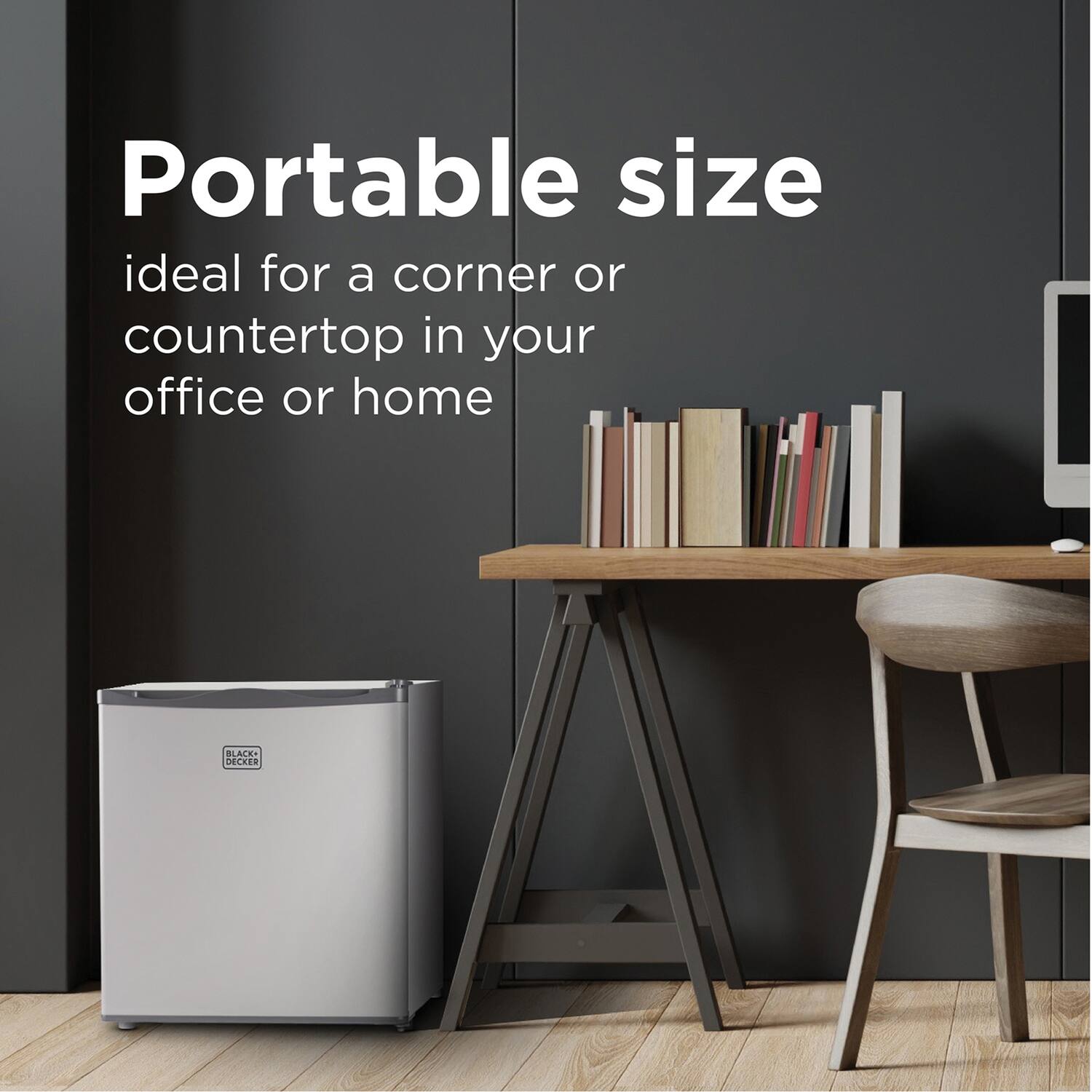 Portable size ideal for a corner or countertop in your office or home