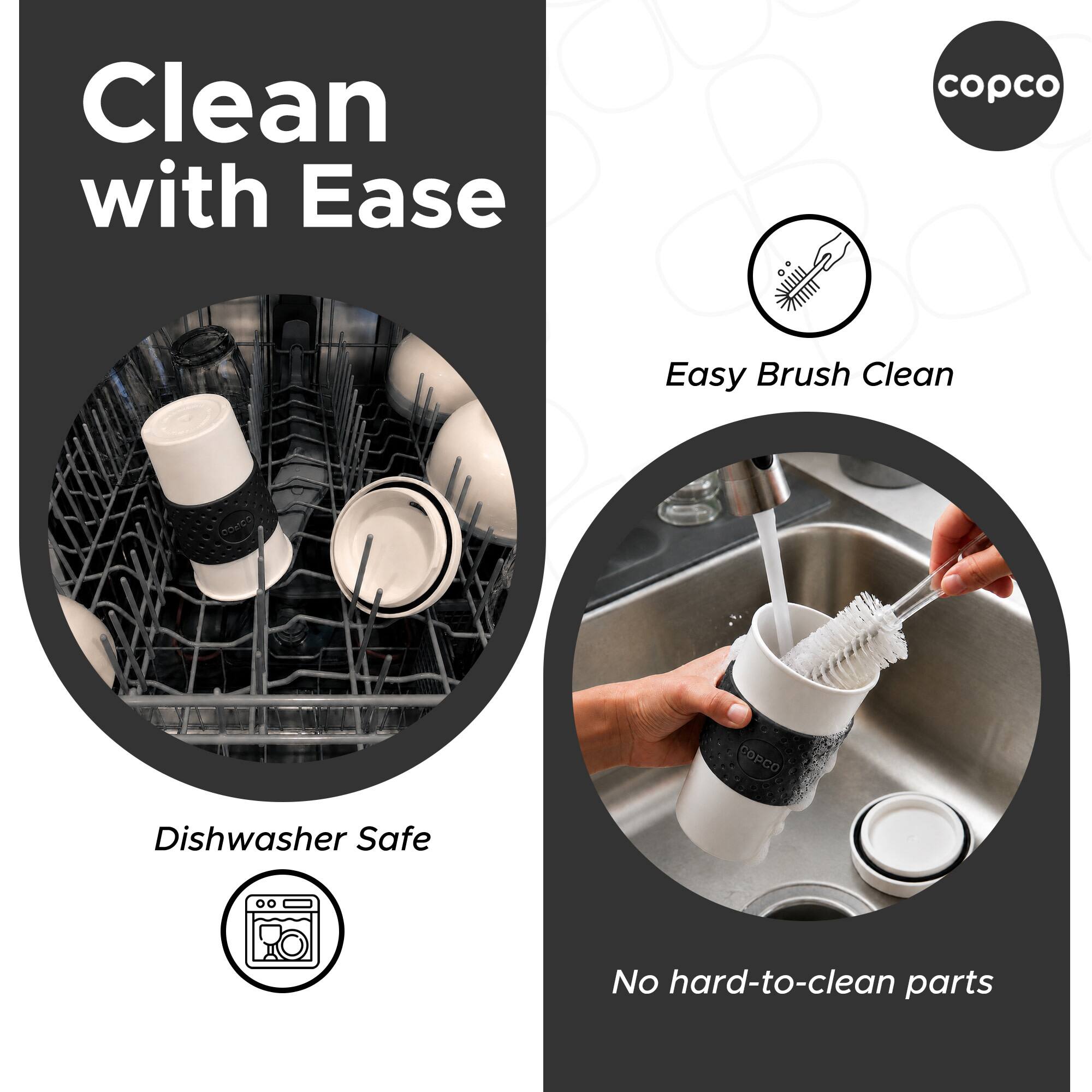 Clean with Ease

- Easy Brush Clean
- Dishwasher Safe
- No hard-to-clean parts