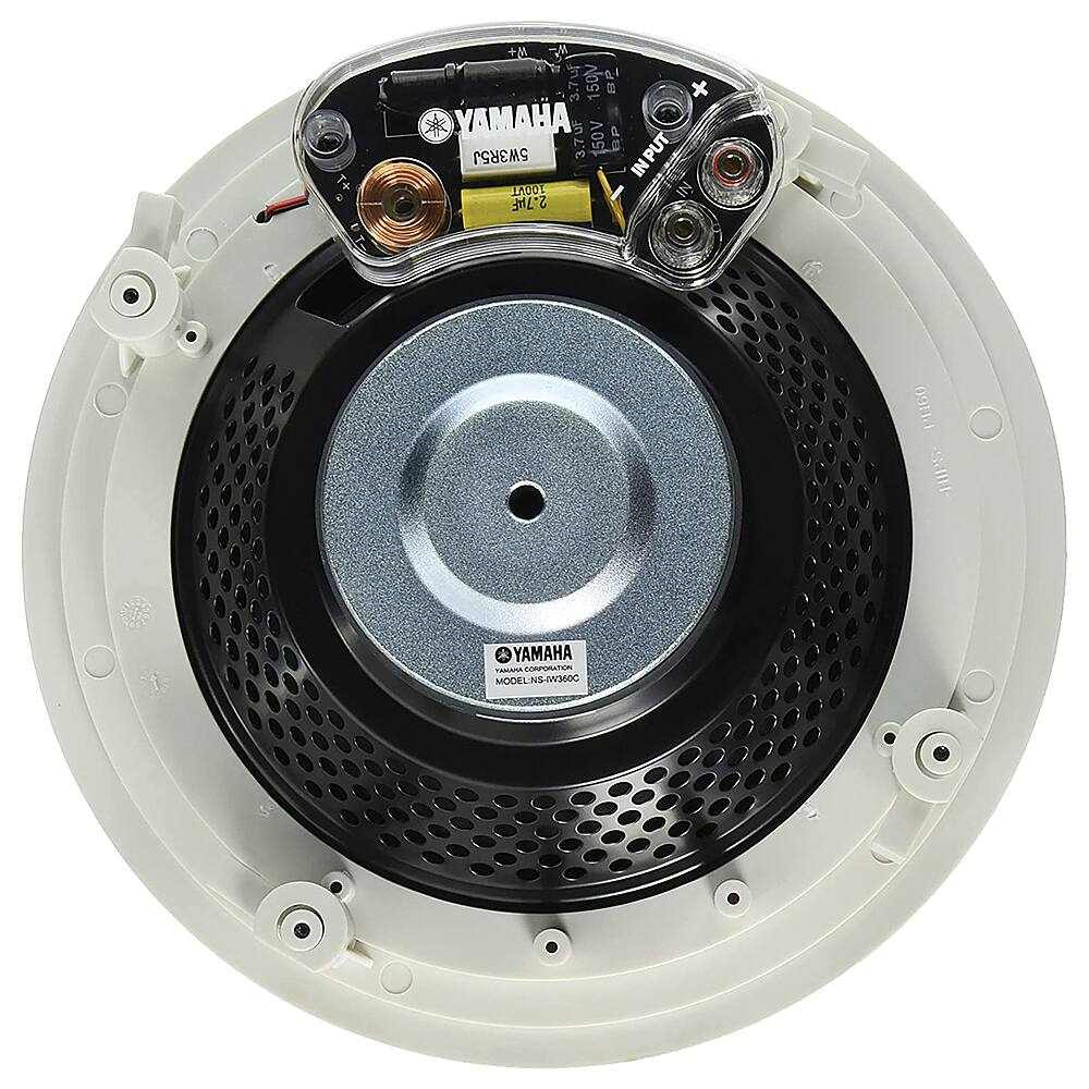 Alt View 11. Yamaha - 2-Way In-Ceiling Speakers (Pair) - White.