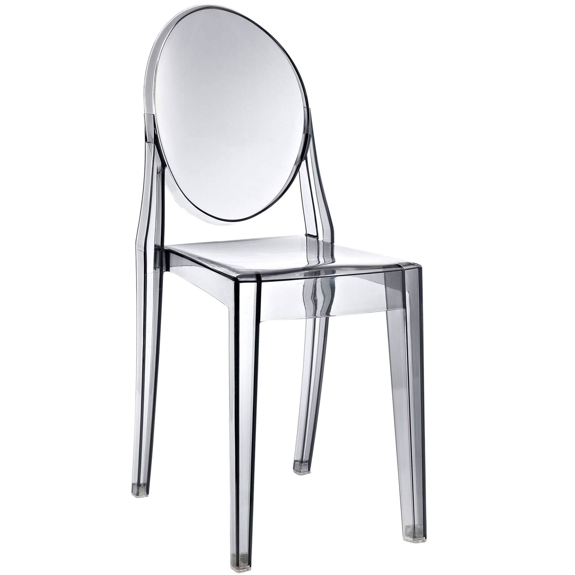 Angle. Modway - Casper Dining Side Chair by Modway - Smoke.