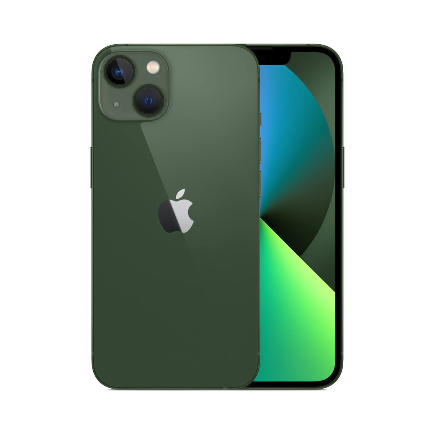 Alt View 1. Apple - iPhone 13 A2482 (Fully Unlocked) 512GB Bundle with Pre-Installed Tempered Glass - Green.