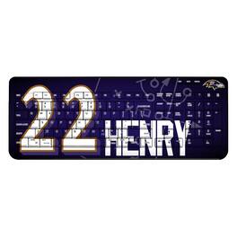 Keyscaper - Derrick Henry Baltimore Ravens Wireless Keyboard - Black