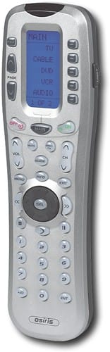 Angle Standard. Universal Remote Control - Osiris Complete Control Universal Remote.