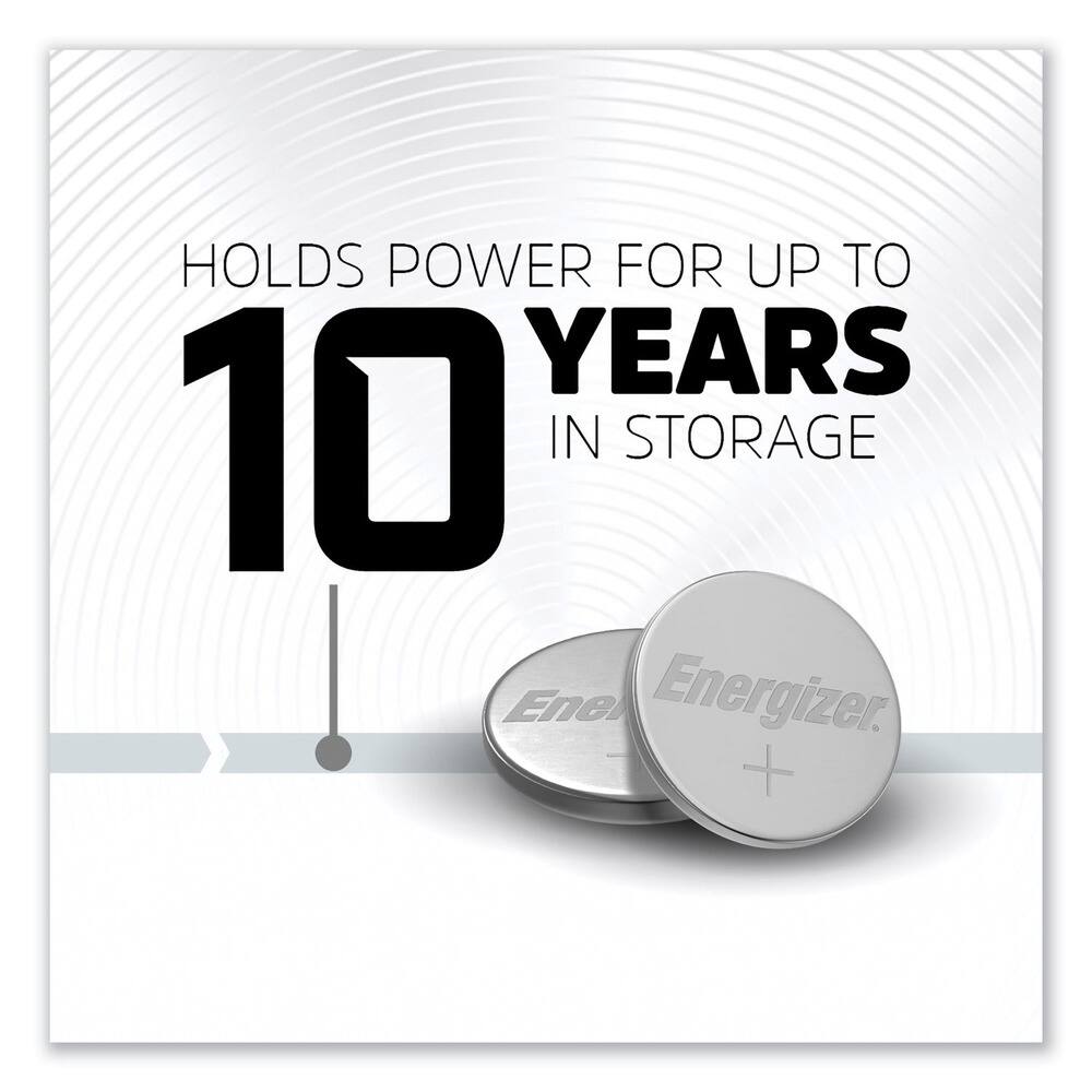 HOLDS POWER FOR UP TO 10 YEARS IN STORAGE  
Energizer