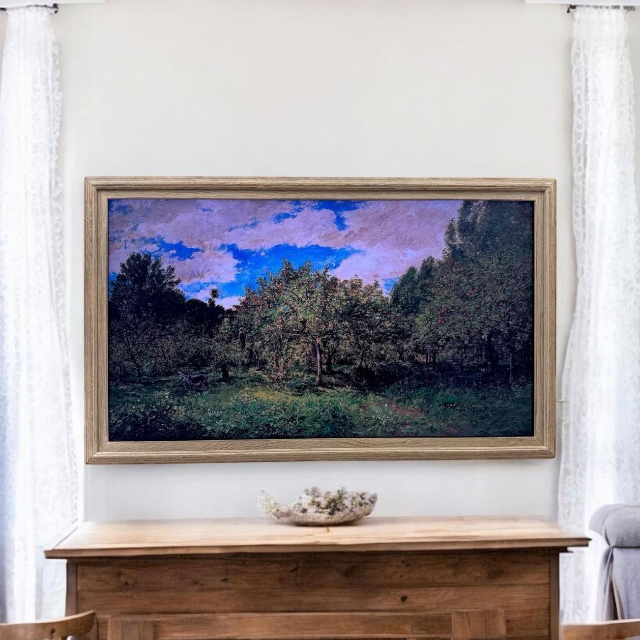 Alt View 10. LAREDO FRAME FACTORY - 50 inch Handmade Tv frame for Samsung The Frame tv and Frame Pro Model - RUSTIC DRIFT WOOD.