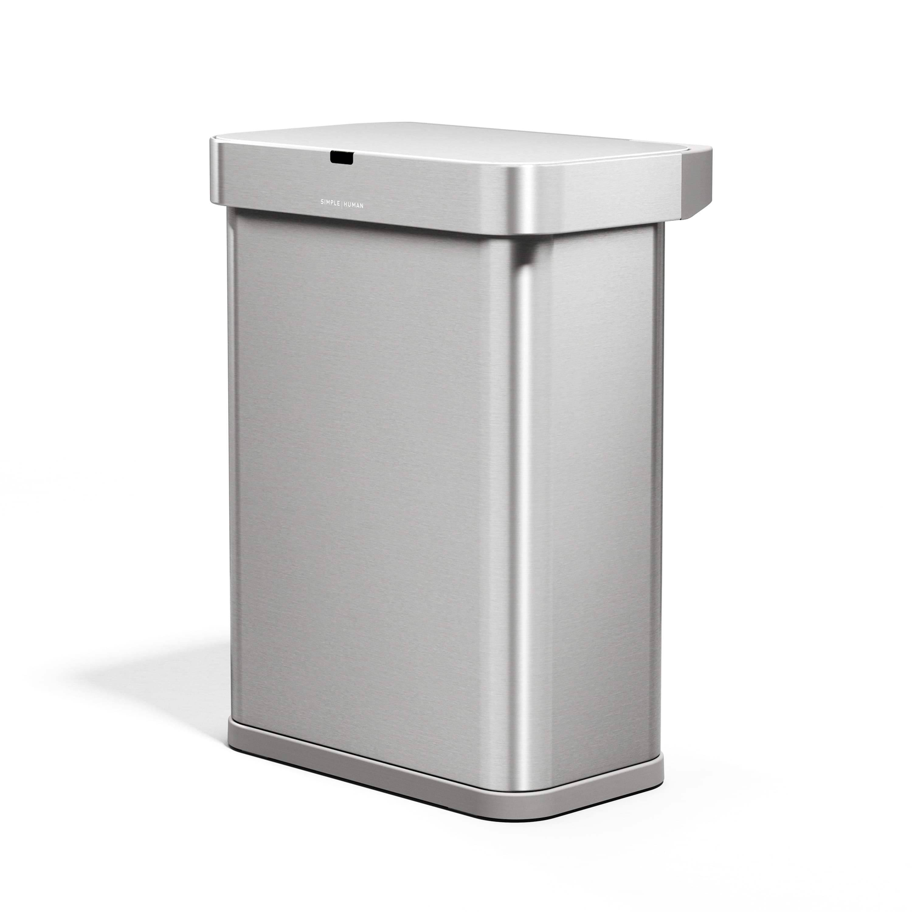 simplehuman 58L rectangular sensor can with voice and motion