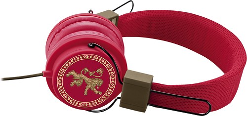 Gear4 - Game of Thrones House Lannister On-Ear Headphones - Red