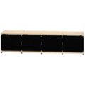 Alt View Zoom 13. Salamander Designs - Synergy TV Cabinet for Most Flat-Panel TVs Up to 90" - Natural Maple/Aluminum.