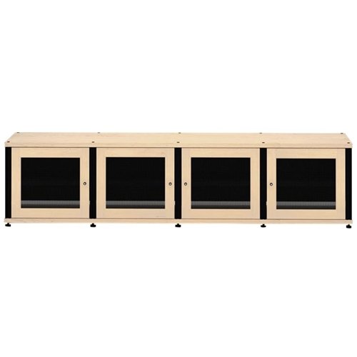 Front Zoom. Salamander Designs - Synergy TV Cabinet for Most Flat-Panel TVs Up to 90" - Black/Natural Maple.