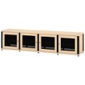 Alt View Zoom 11. Salamander Designs - Synergy TV Cabinet for Most Flat-Panel TVs Up to 90" - Black/Natural Maple.