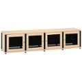 Left Zoom. Salamander Designs - Synergy TV Cabinet for Most Flat-Panel TVs Up to 90" - Black/Natural Maple.