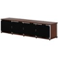 Alt View Zoom 13. Salamander Designs - Synergy TV Cabinet for Most Flat-Panel TVs Up to 90" - Aluminum/Dark Walnut.