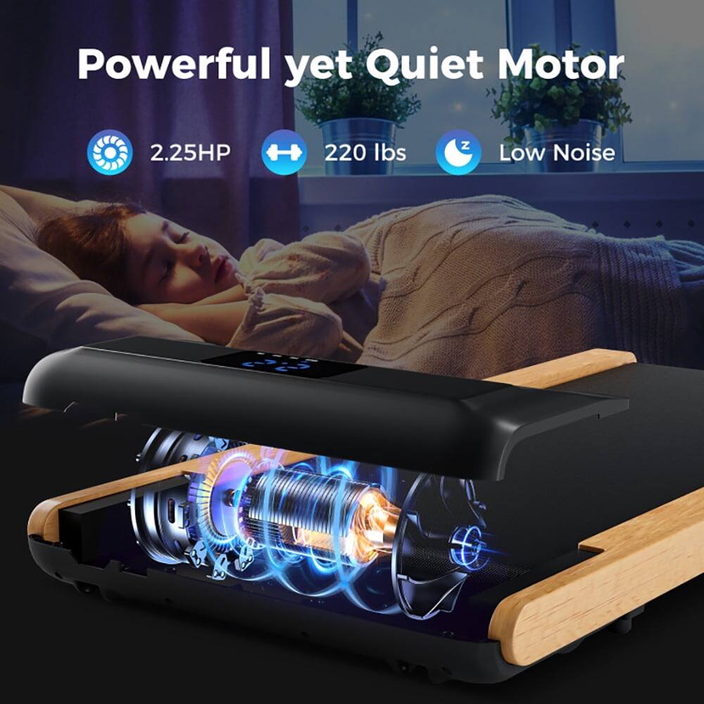 Powerful yet Quiet Motor  
2.25HP  
220 lbs  
Low Noise