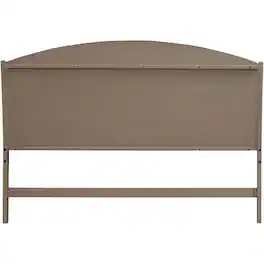 Liberty Furniture Industries - Avalon Queen Panel Headboard with Oak Wood Frame - Burnished Beige