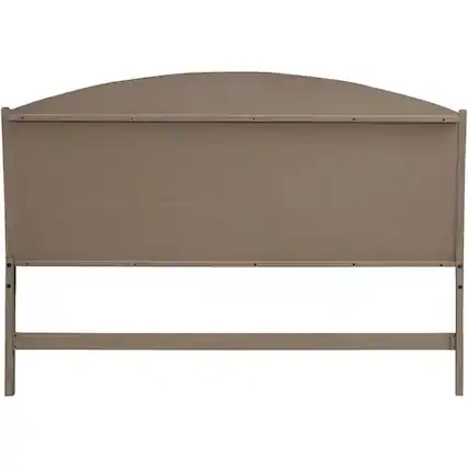 Front. Liberty Furniture Industries - Avalon Queen Panel Headboard with Oak Wood Frame - Burnished Beige - Burnished Beige.
