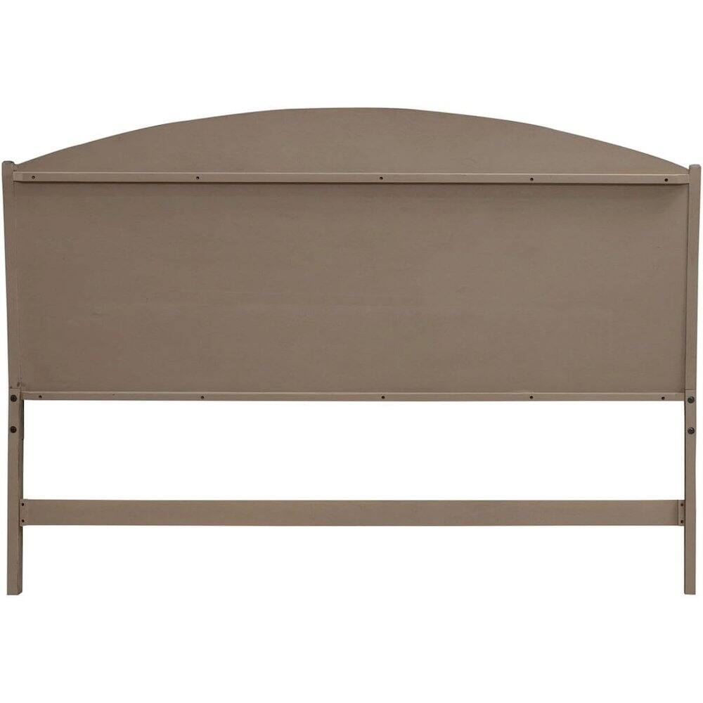 Front. Liberty Furniture Industries - Avalon Queen Panel Headboard with Oak Wood Frame - Burnished Beige - Burnished Beige.