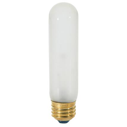 Front. SATCO - Satco 25 W T10 Tubular Incandescent Bulb E26 (Medium) Soft White 1 pk.