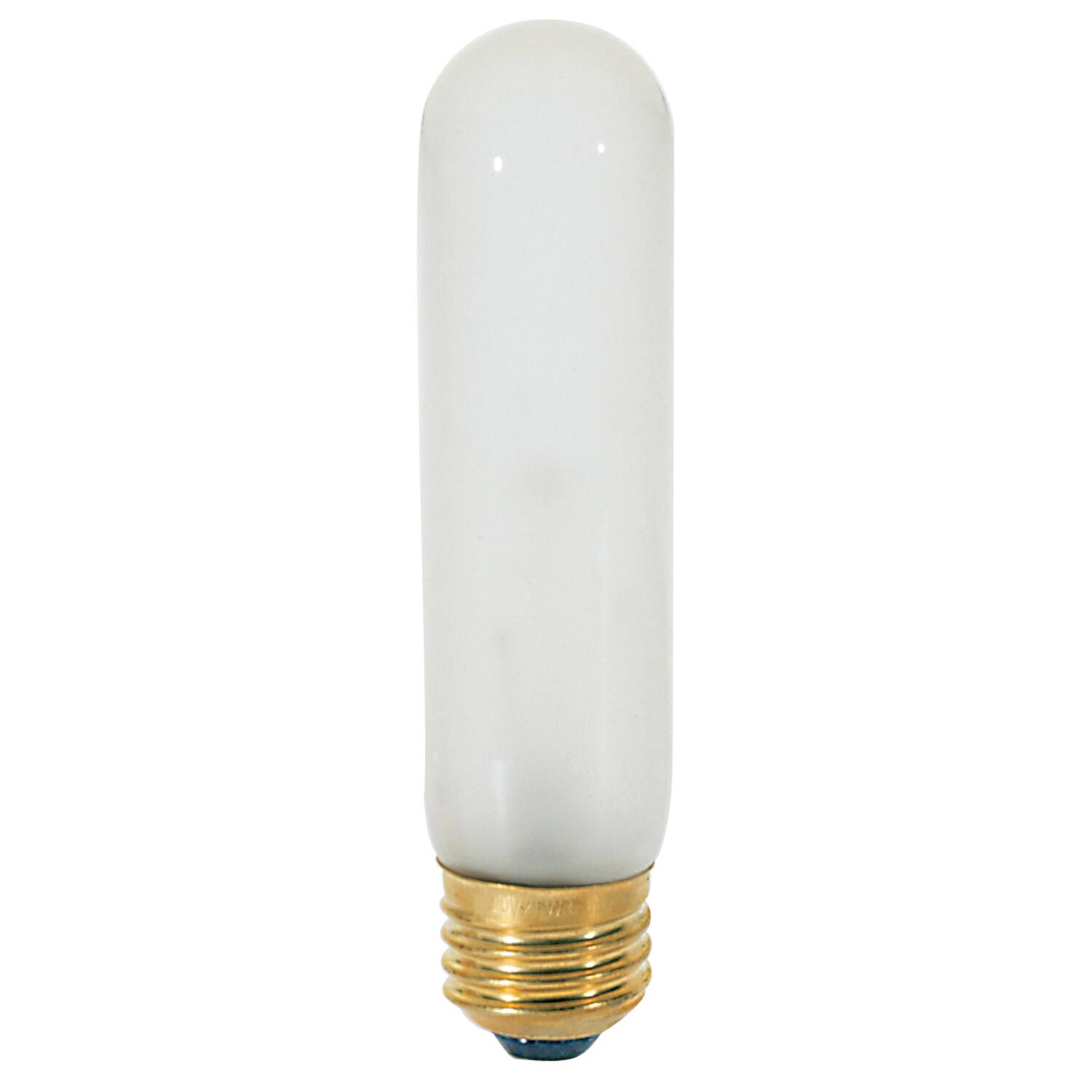 Front. SATCO - Satco 25 W T10 Tubular Incandescent Bulb E26 (Medium) Soft White 1 pk.