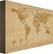 Angle. Trademark Art - Antique World Map by Michael Tompsett - Yellow.