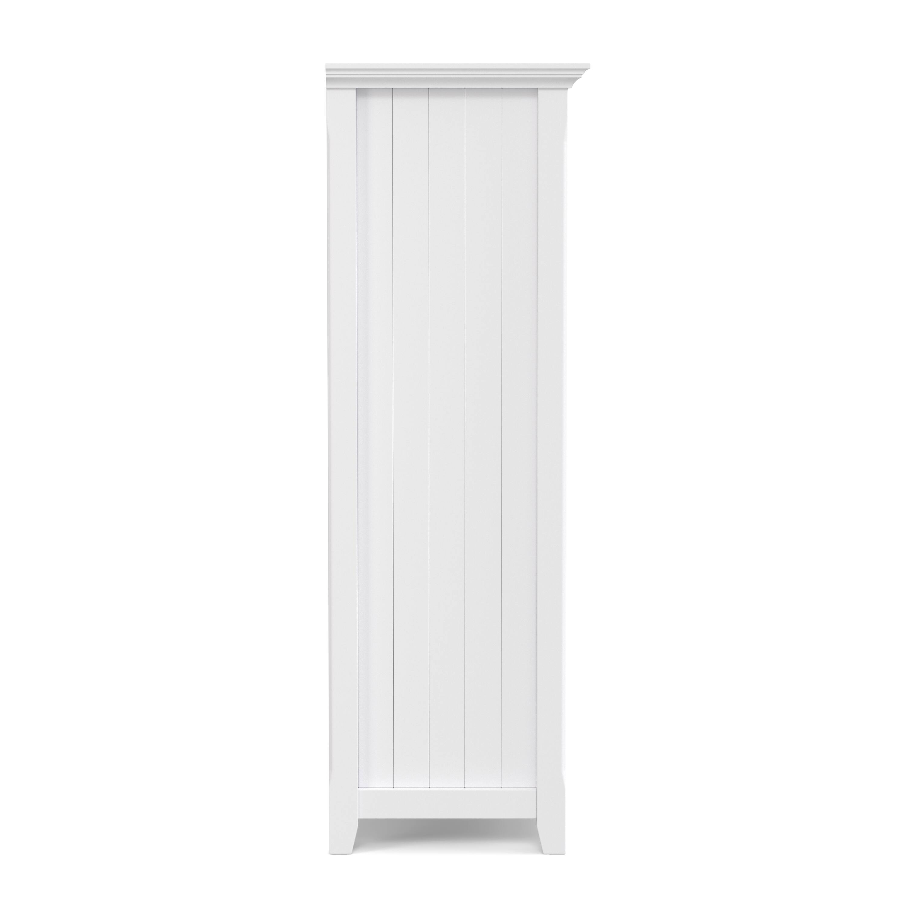 Alt View 2. Simpli Home - Acadian SOLID WOOD 48 inch x 57 inch Transitional 12 Cube Storage in White - White.